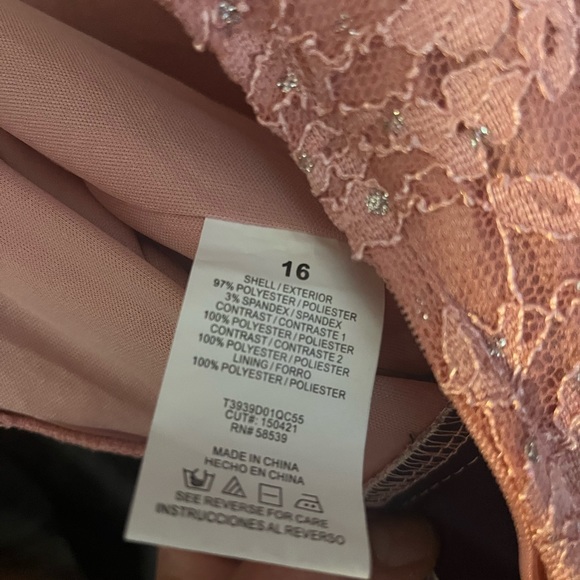 Worn 1x. Like New. Girls sz 16 dress flower floral sleeveless tank sparkle. - Picture 9 of 10